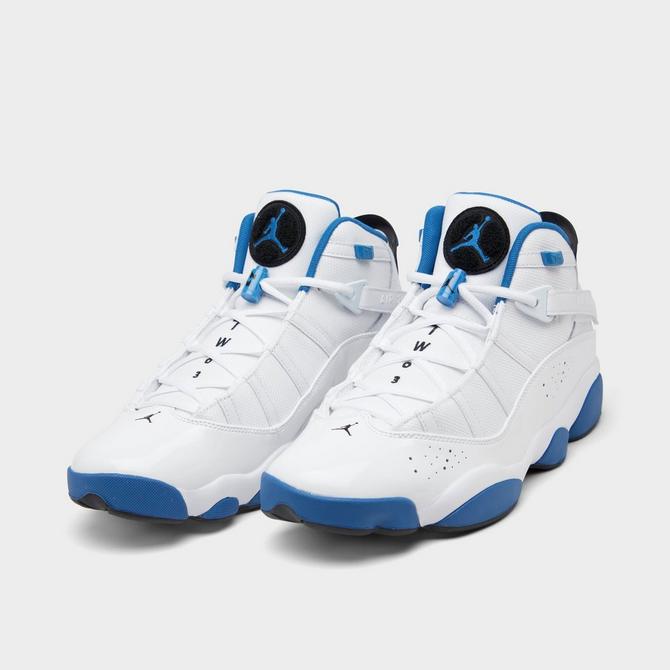 Jordan 6 rings blue best sale and black