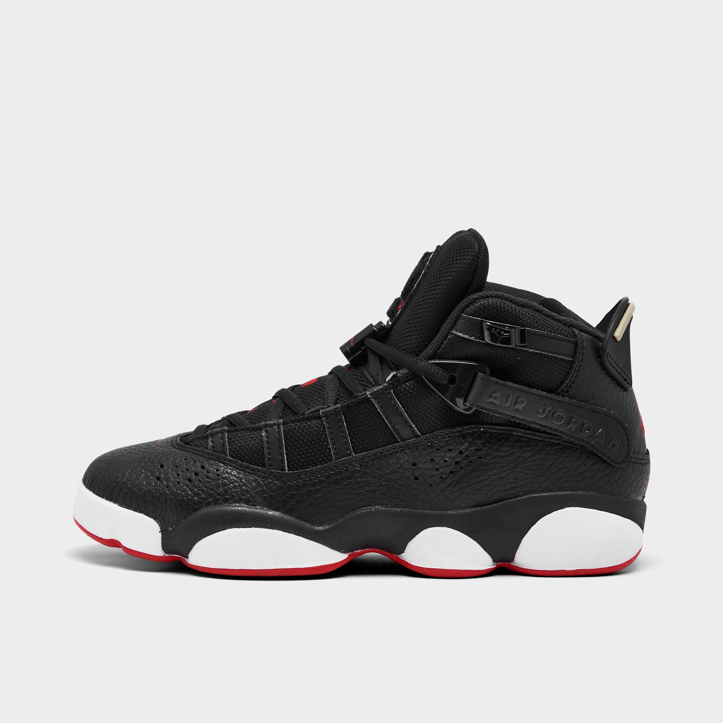 6 rings jordans red