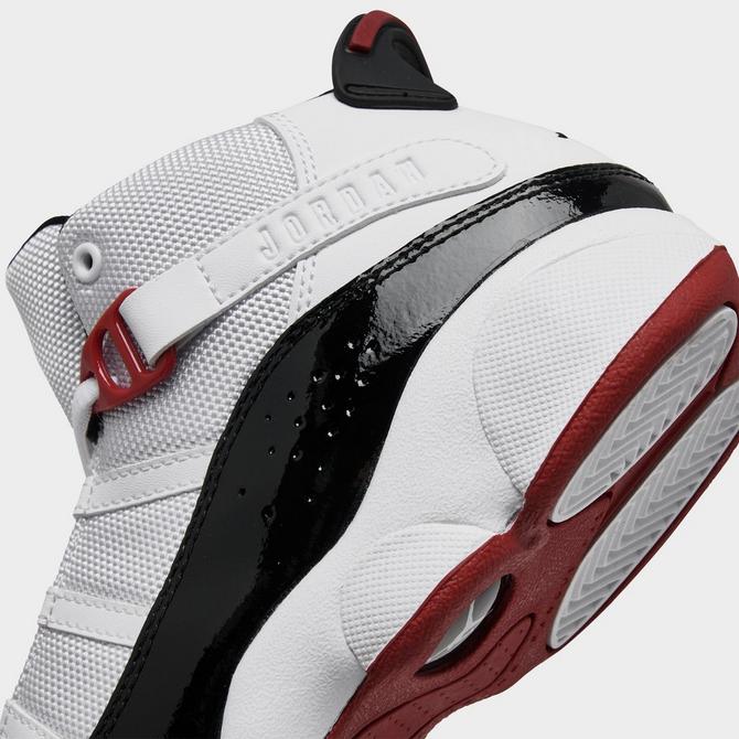 Front view of Little Kids' Air Jordan 6 Rings Basketball Shoes Click to zoom