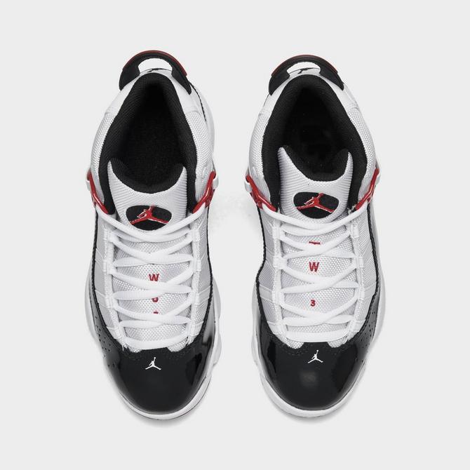 Back view of Little Kids' Air Jordan 6 Rings Basketball Shoes Click to zoom