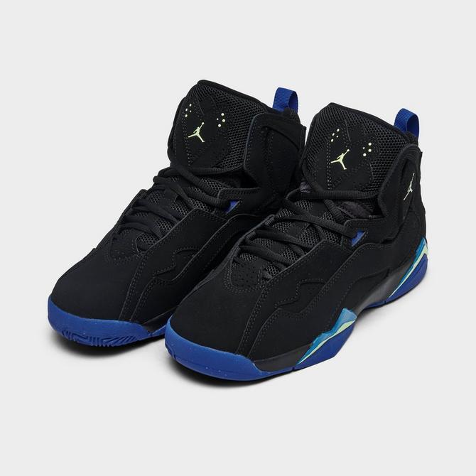 Jordan retro 7 black and blue hotsell