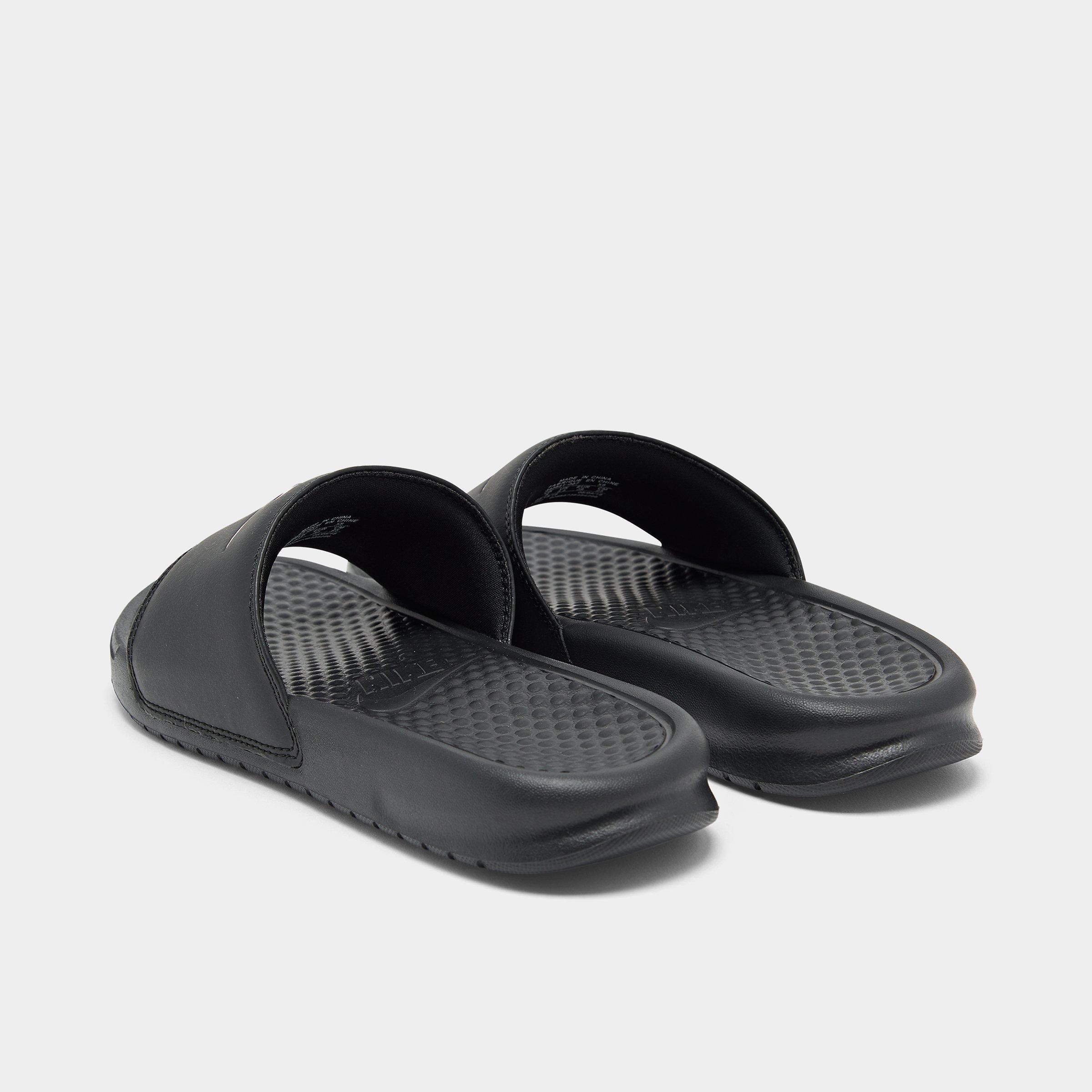 women's nike benassi just do it metallic slide sandals