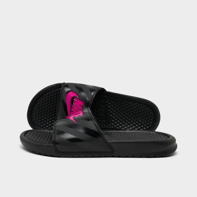 Women s Nike Benassi JDI Swoosh Slide Sandals Finish Line