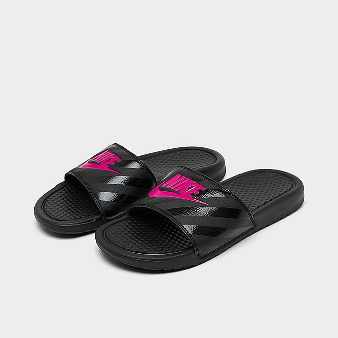 dedo índice Rodeado gráfico Women's Nike Benassi JDI Swoosh Slide Sandals| Finish Line