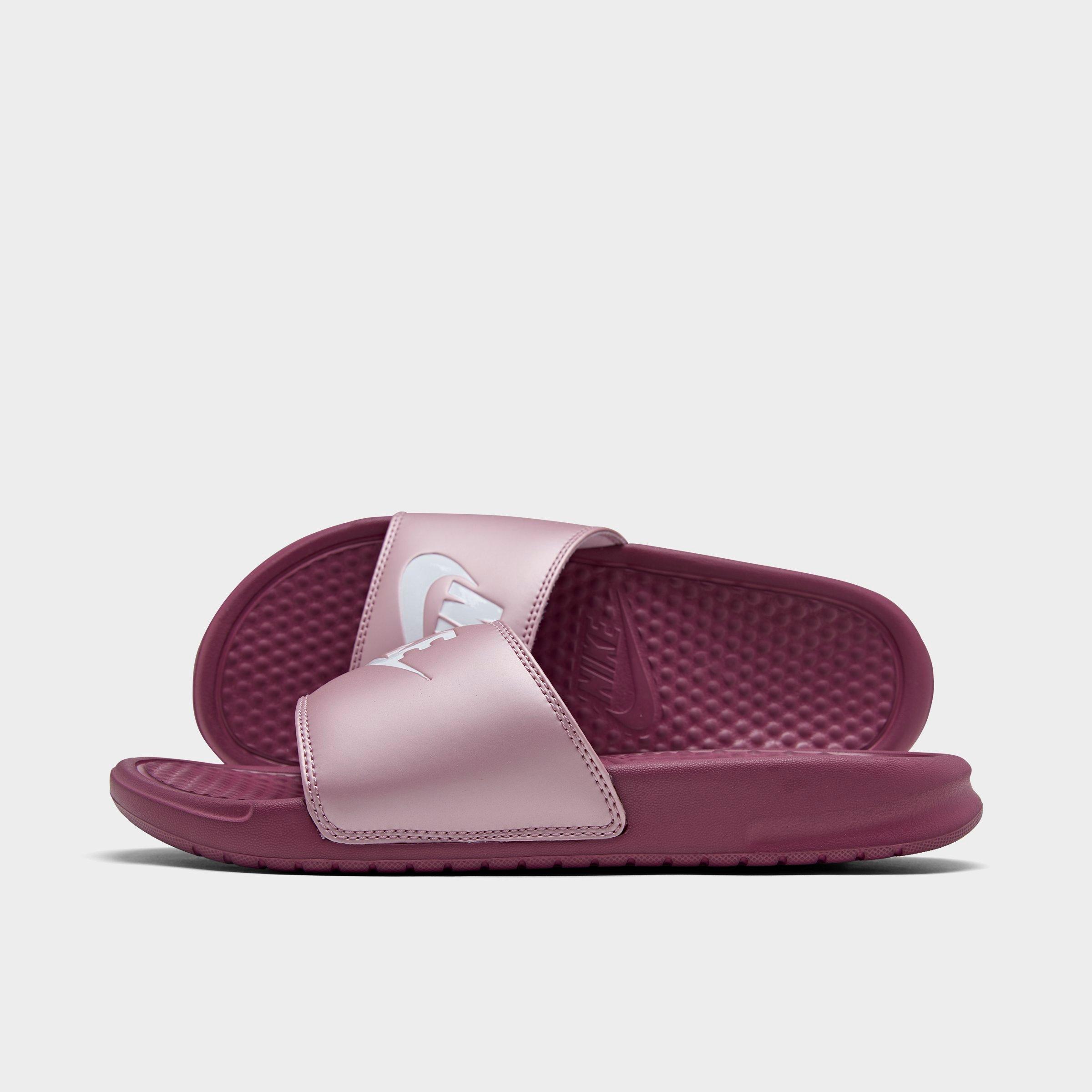 womens purple nike slides