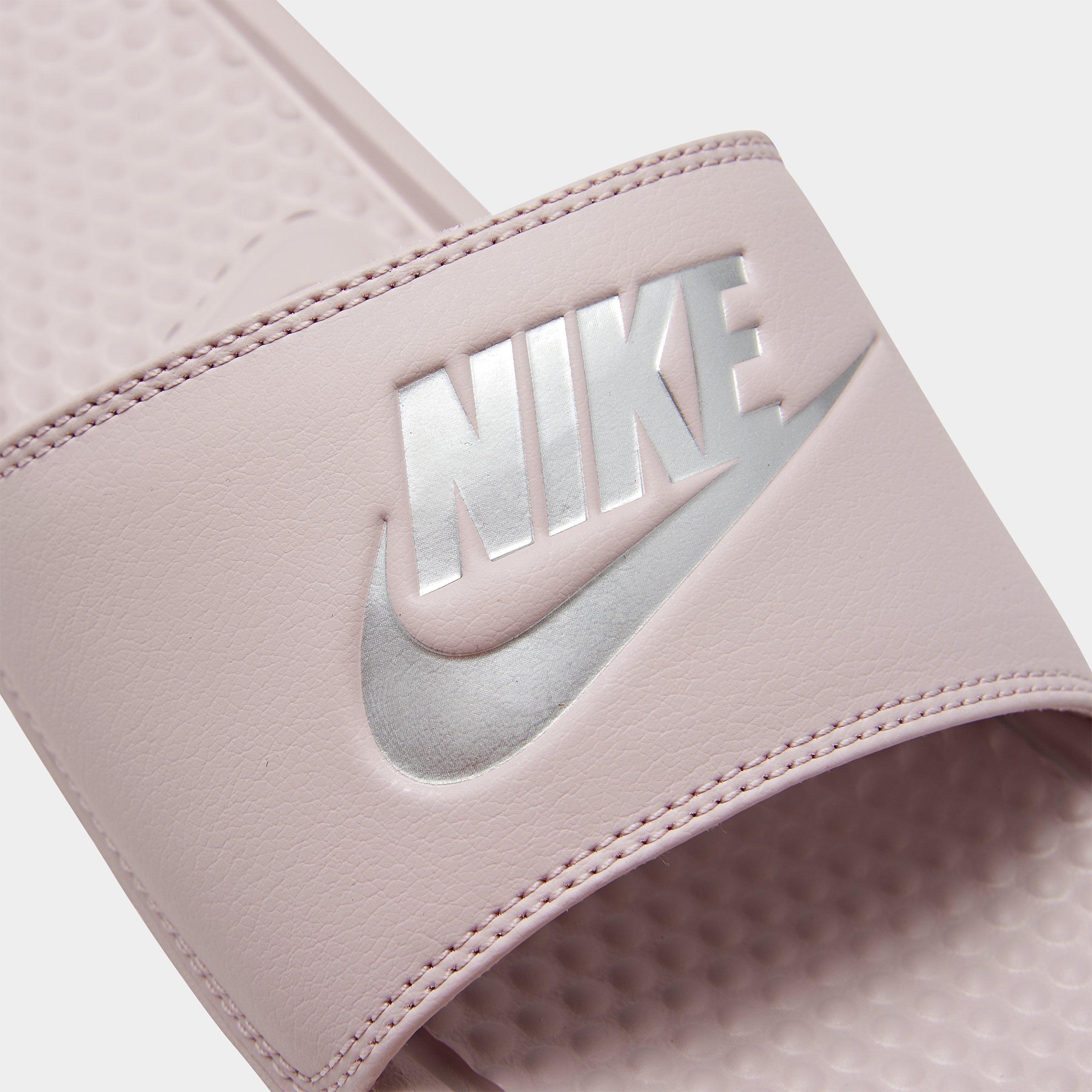 women's nike benassi jdi swoosh slide sandals