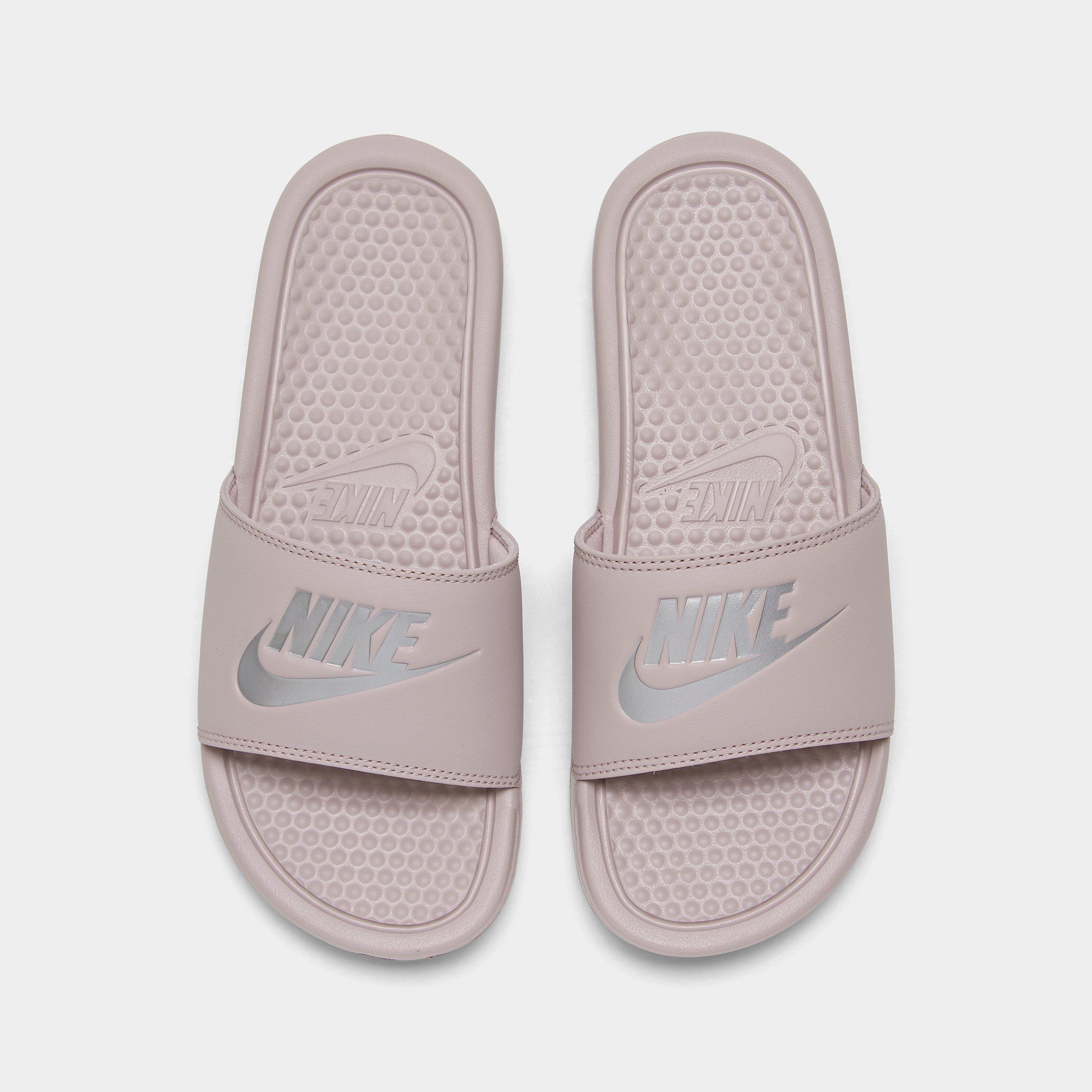 women's nike benassi jdi swoosh slide sandals