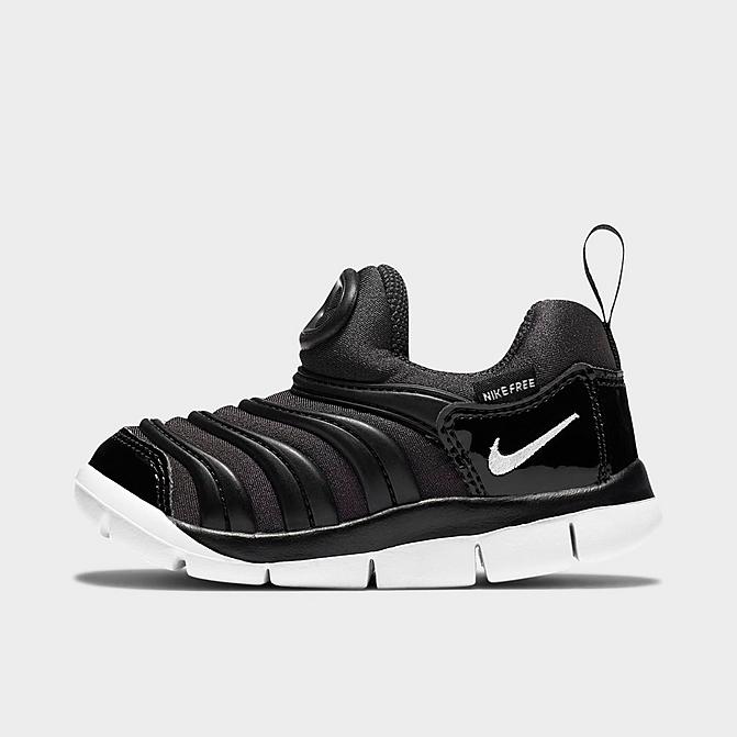 Right view of Kids' Toddler Nike Dynamo Free Casual Shoes in Anthracite/Black/White Click to zoom