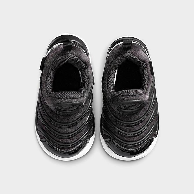 Back view of Kids' Toddler Nike Dynamo Free Casual Shoes in Anthracite/Black/White Click to zoom