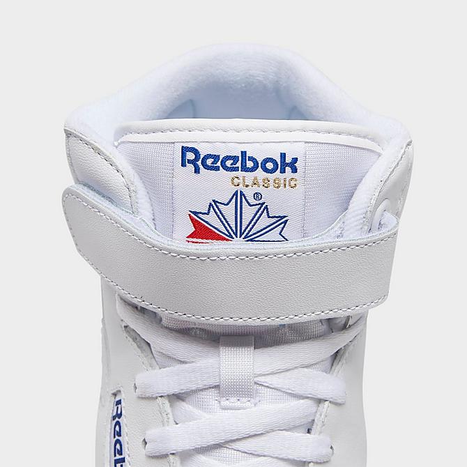 Front view of Men's Reebok Ex-O-Fit Hi Casual Shoes in Intense White Click to zoom