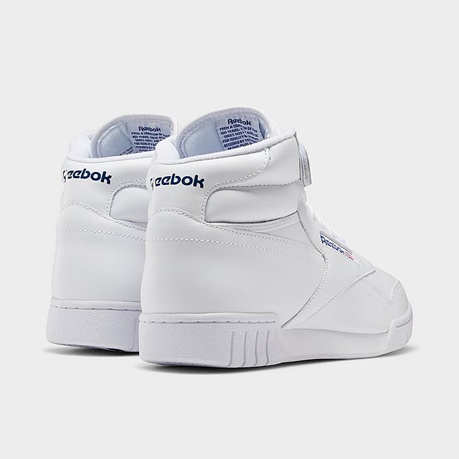 Left view of Men's Reebok Ex-O-Fit Hi Casual Shoes in Intense White Click to zoom