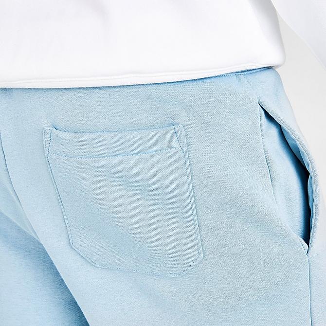On Model 6 view of Men's Ralph Lauren Polo Sport Fleece Jogger Pants in Blue Note Click to zoom