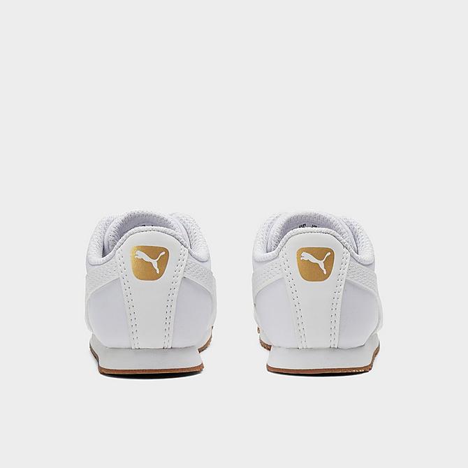 Left view of Boys' Toddler Puma Roma Fairgrounds Casual Shoes in White Click to zoom
