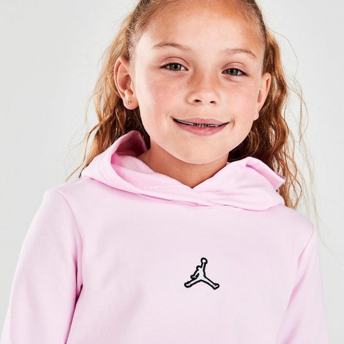 Jordan Girls Essentials Shine Pullover Hoodie Pinksicle