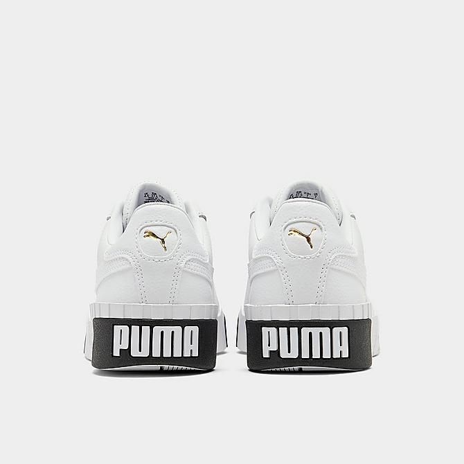 Left view of Women's Puma Cali Fashion Casual Shoes in Puma White/Puma Black Click to zoom