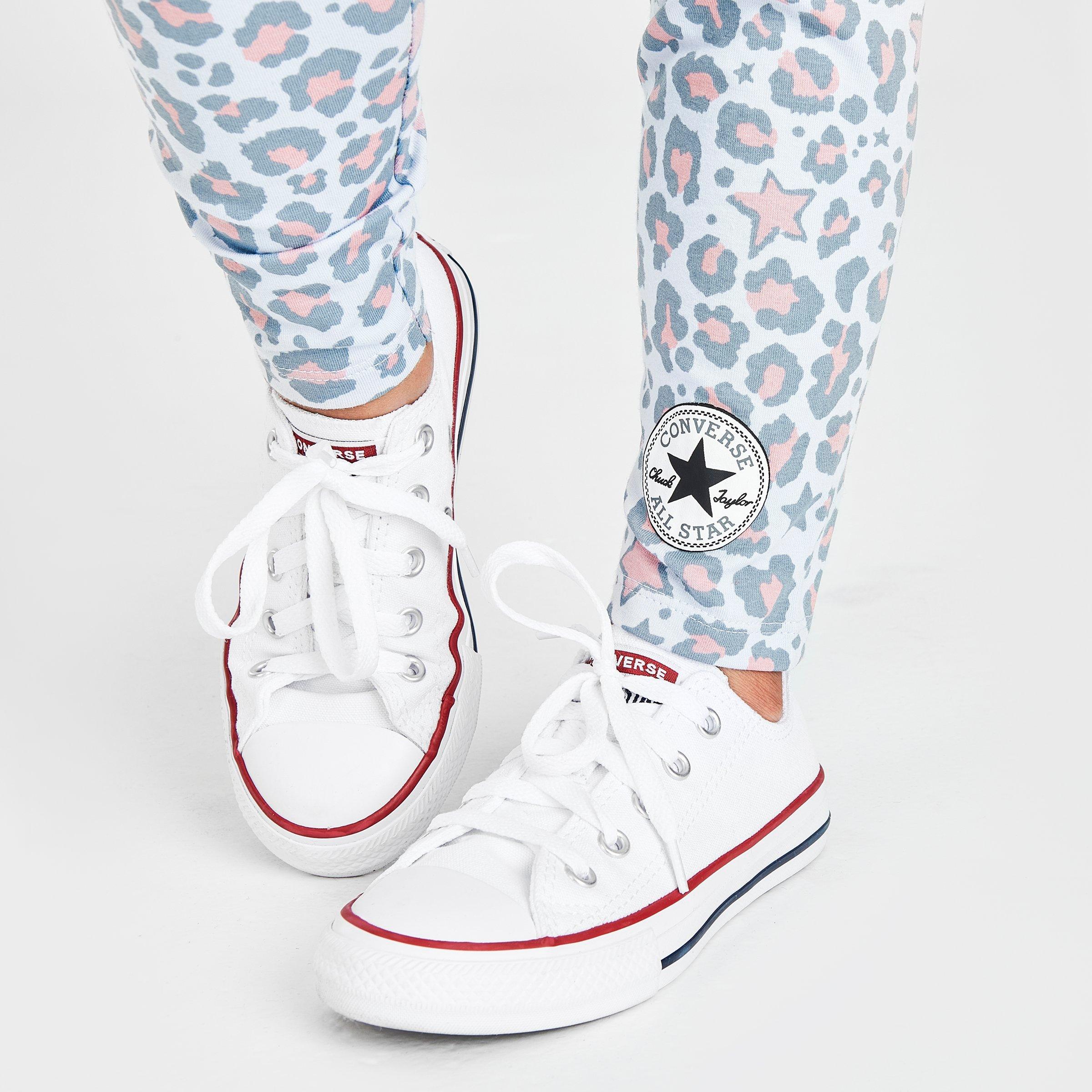 girls leopard converse