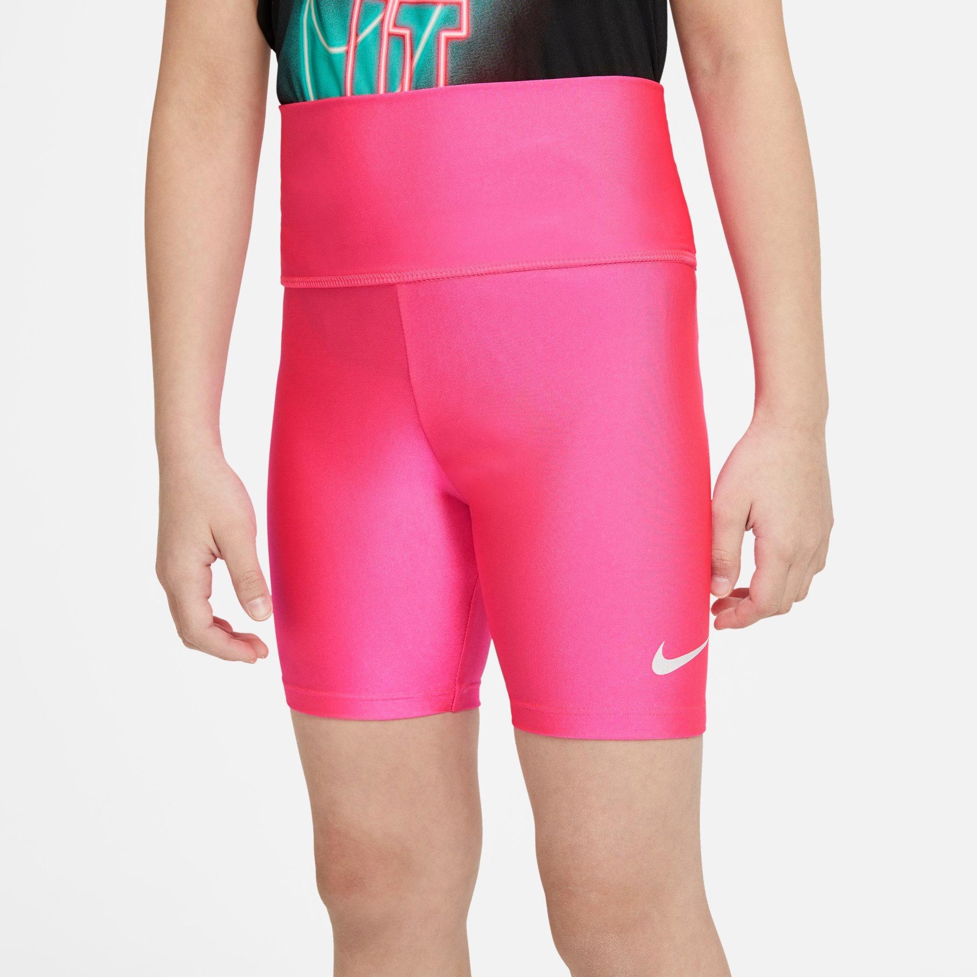 pink nike bike shorts