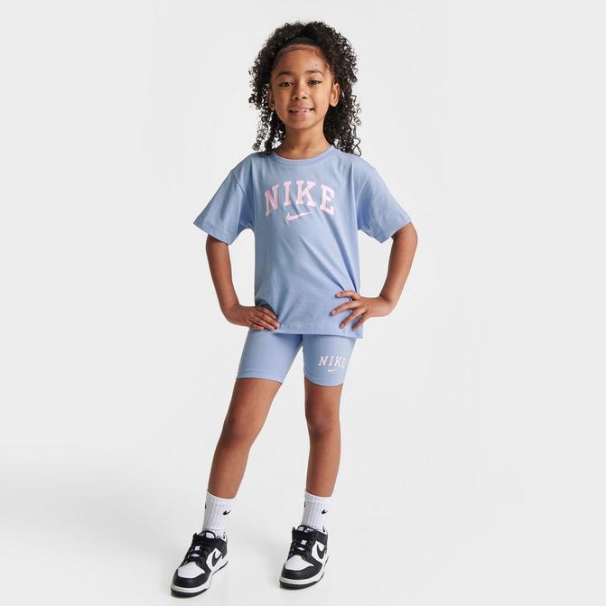 Girls' Little Kids' Nike T-Shirt and Set| Finish