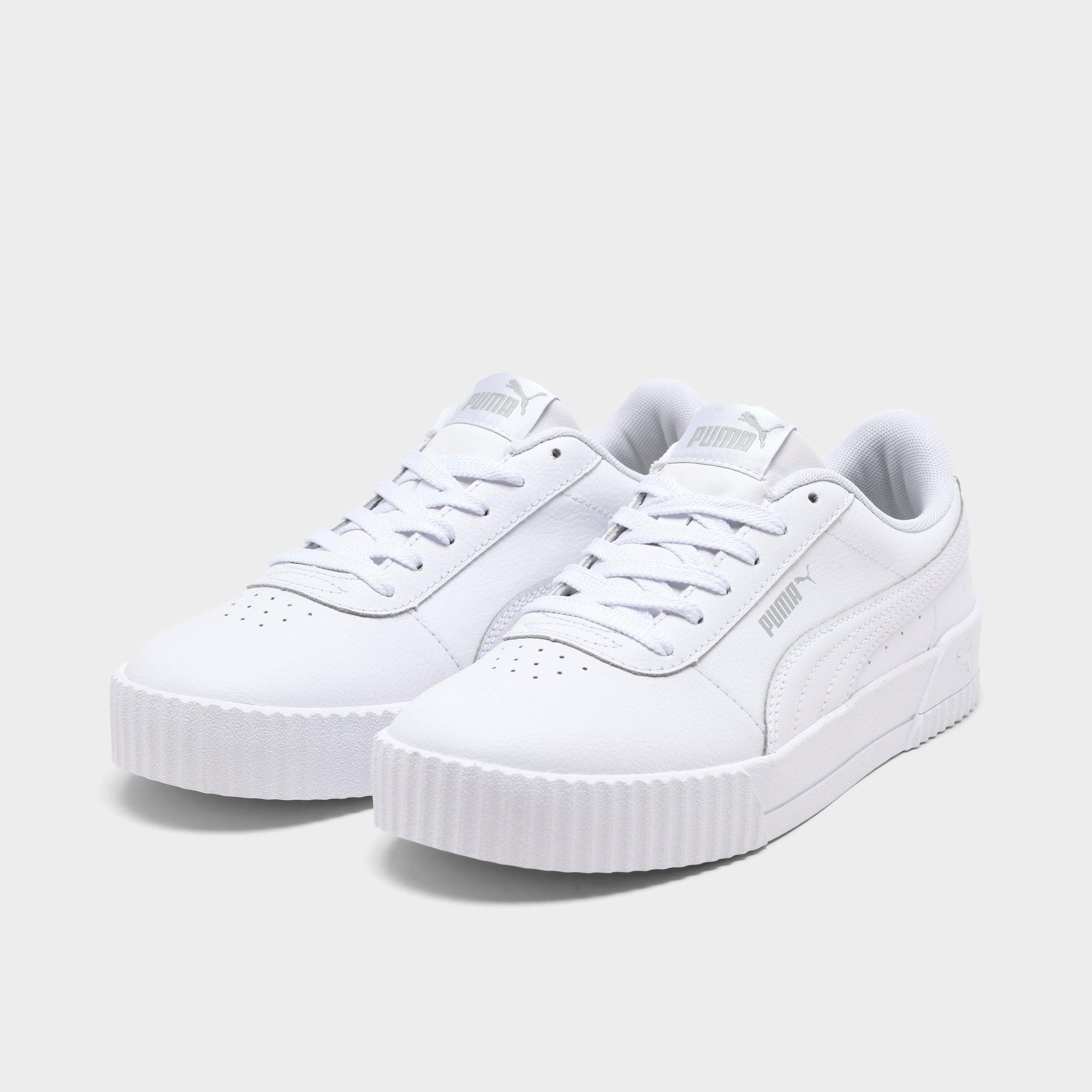 white leather casual shoes