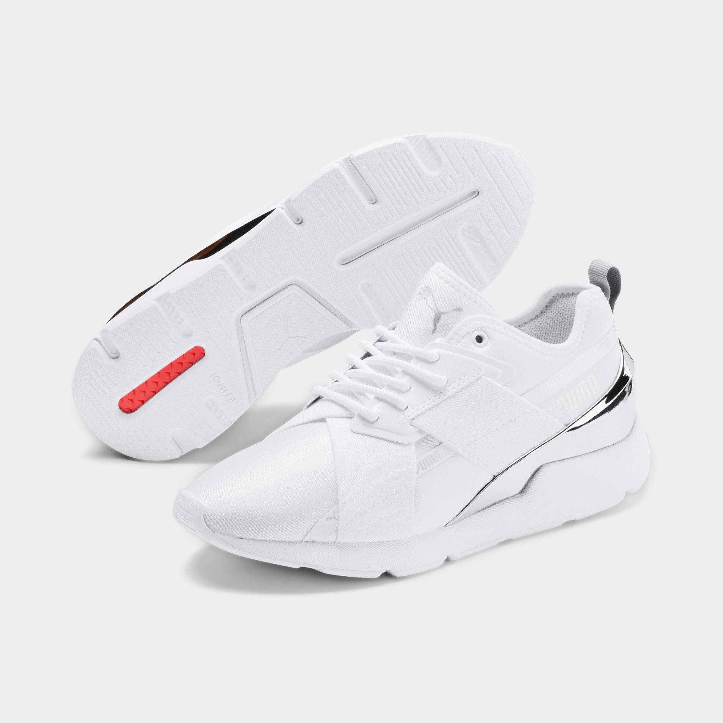 women's muse metallic casual sneakers from finish line