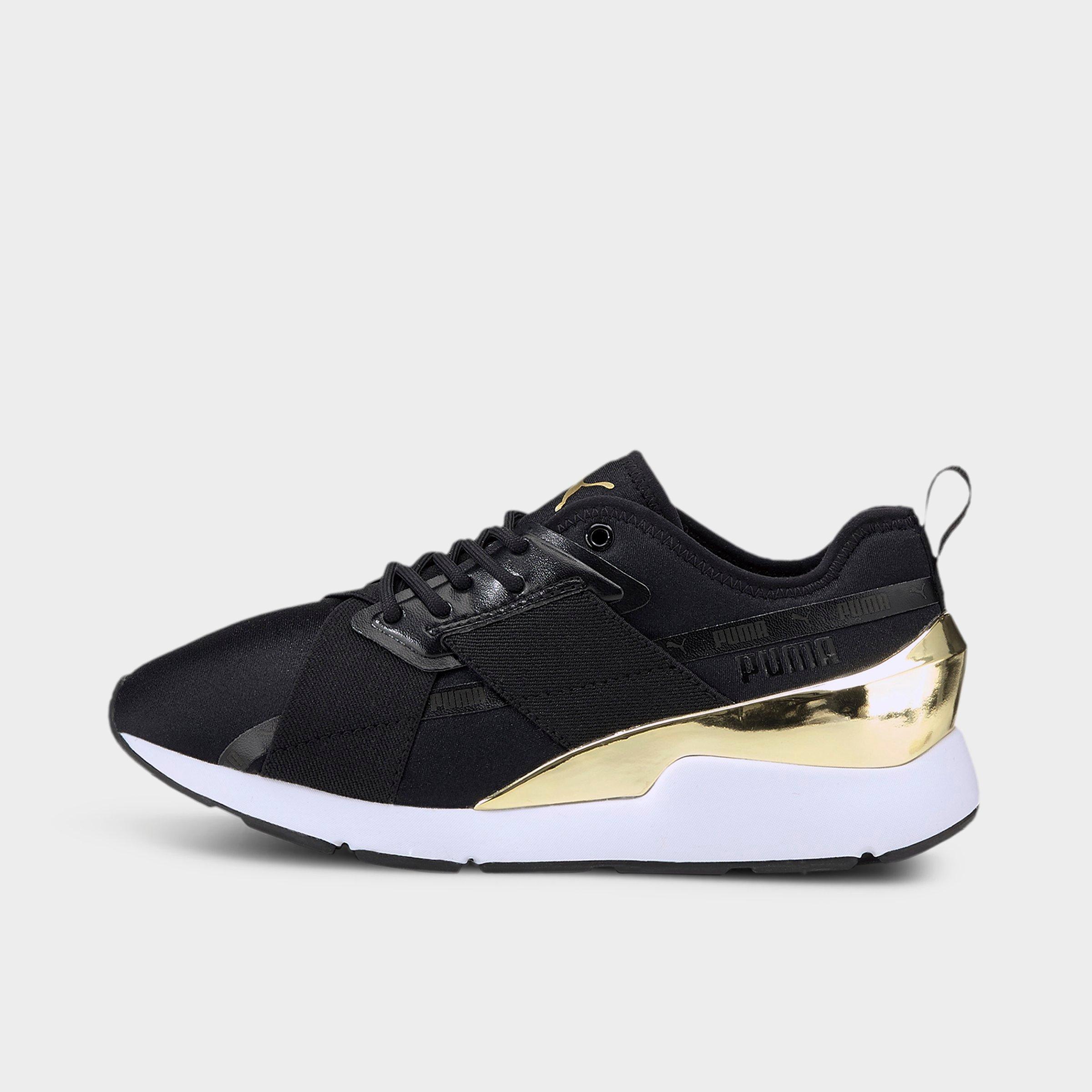 puma women's muse metallic casual sneakers from finish line