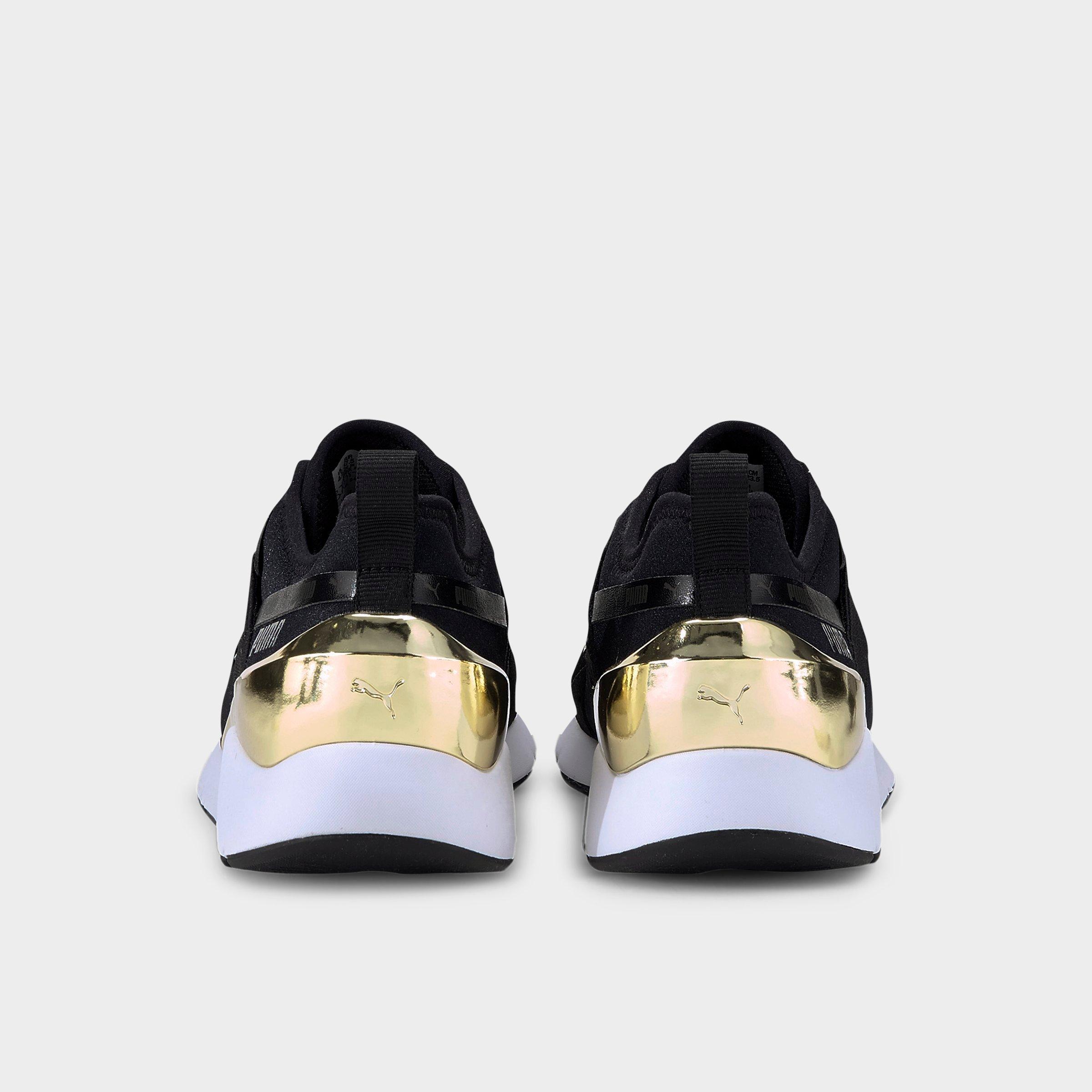 puma women's muse metallic casual sneakers from finish line