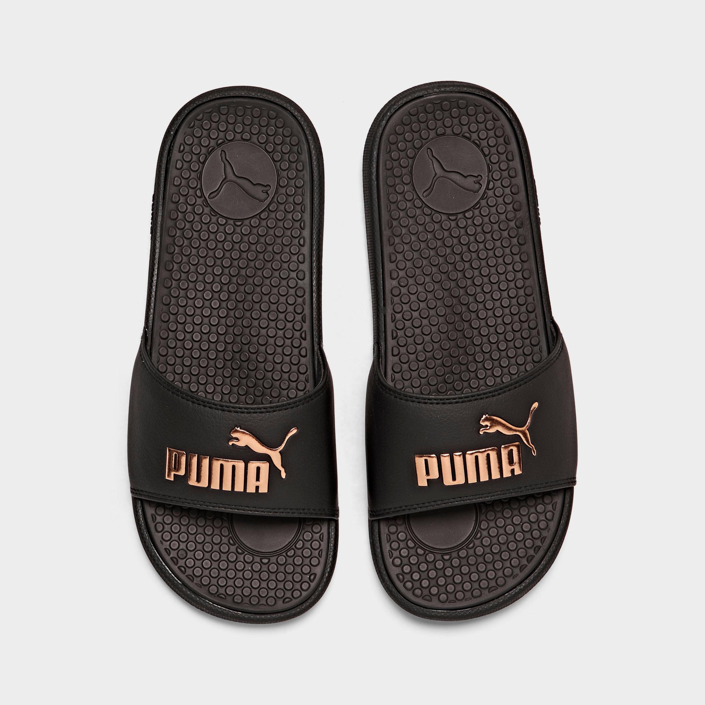gray puma slides
