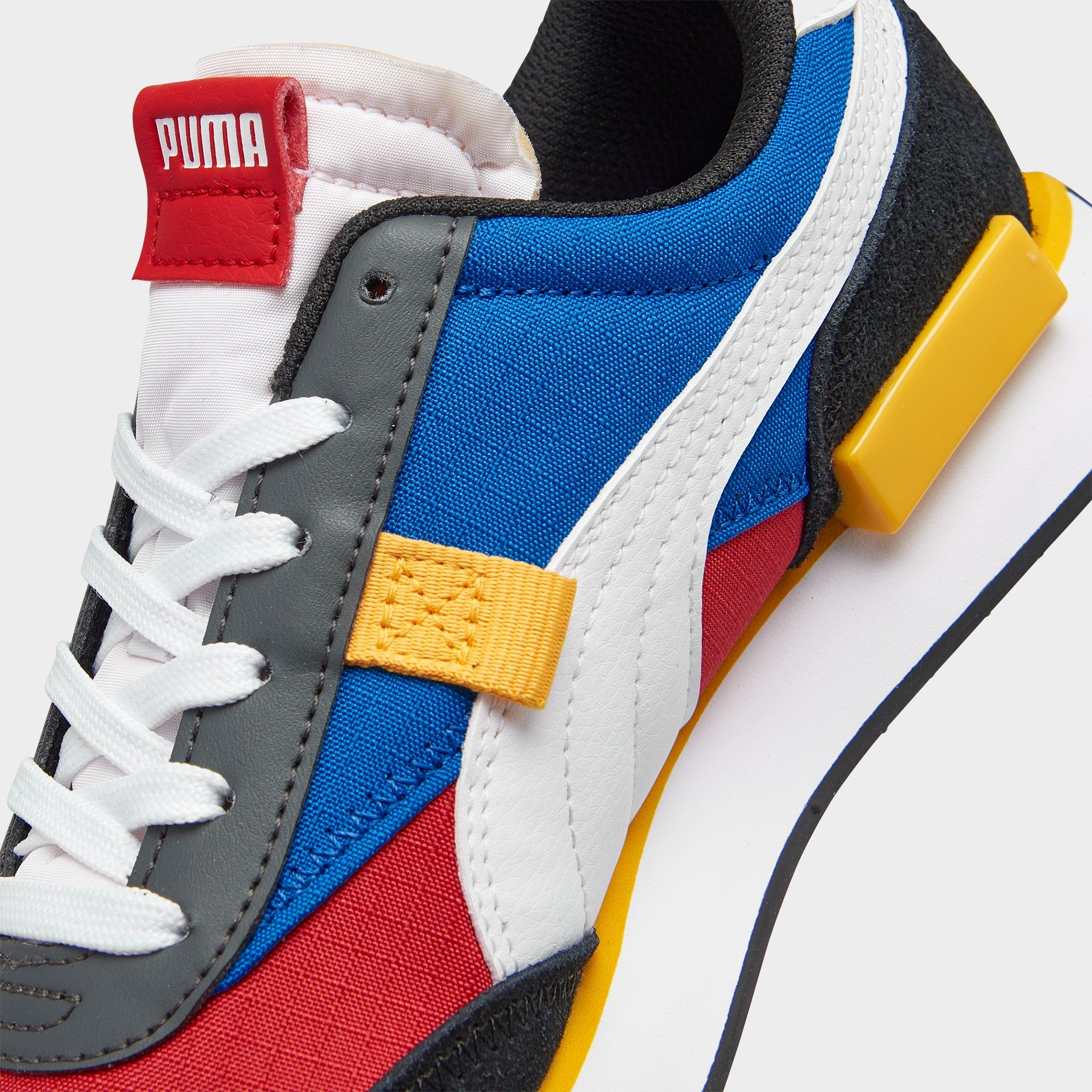 puma red white blue shoes