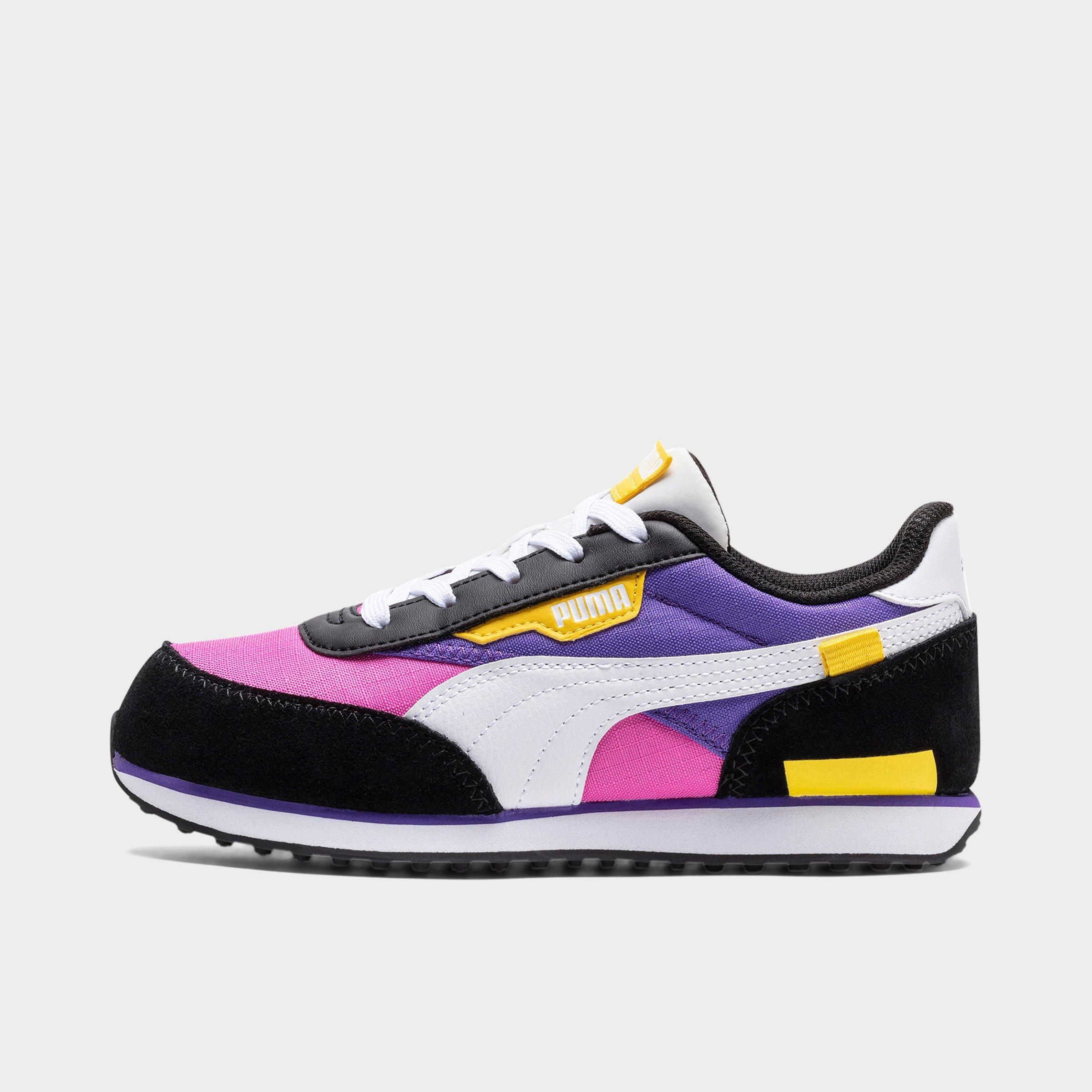 pink and purple puma shoes