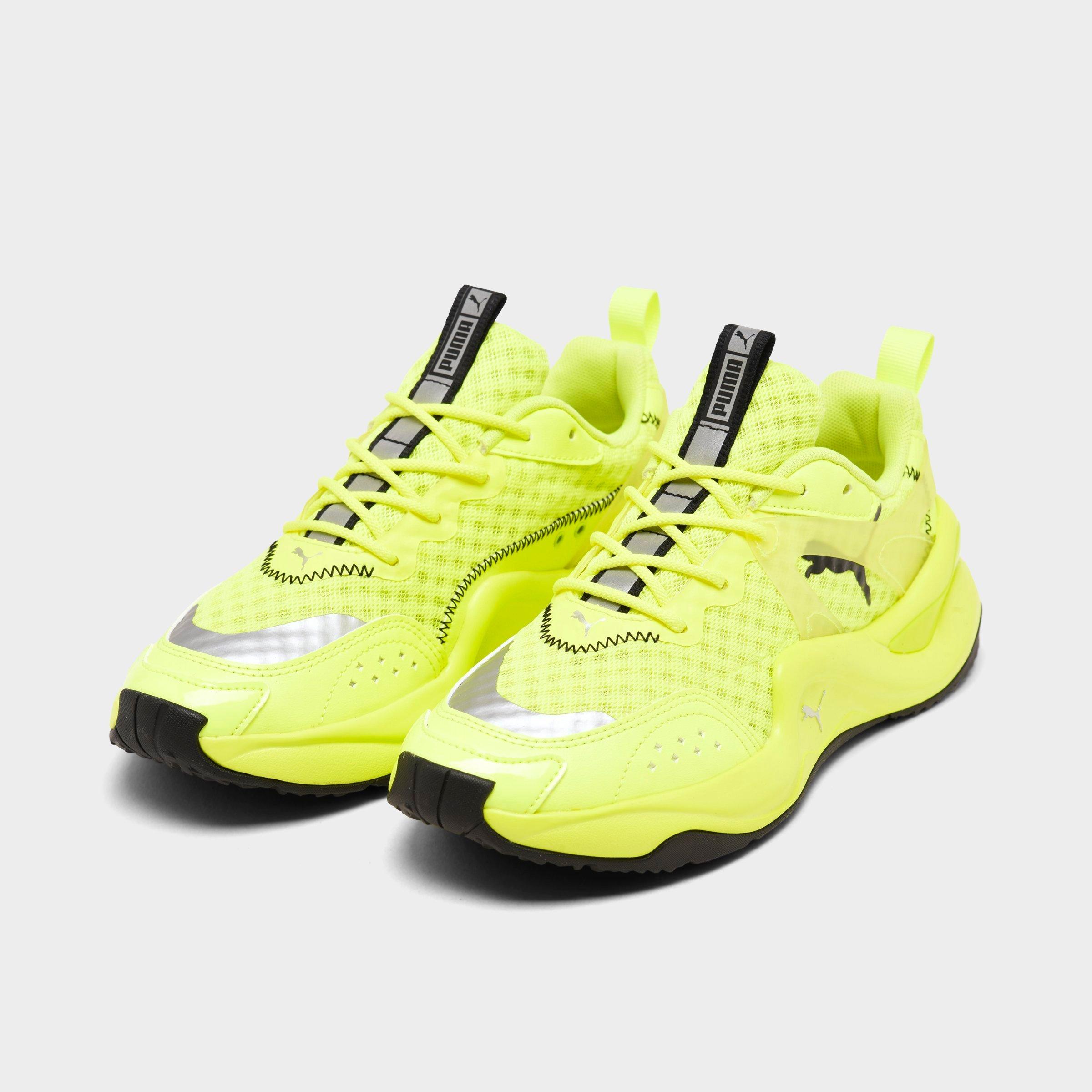 neon yellow slippers