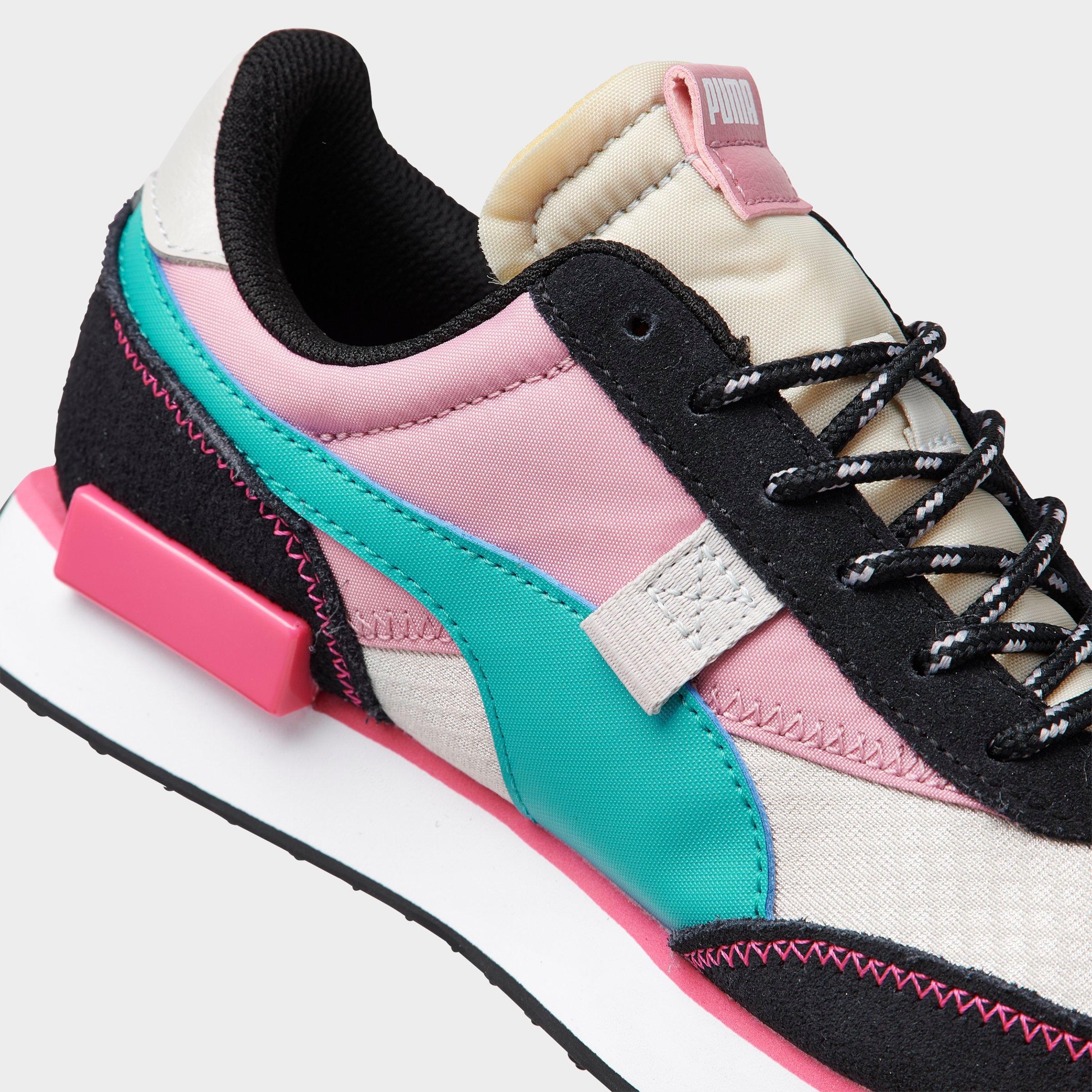 puma shoes pink and blue