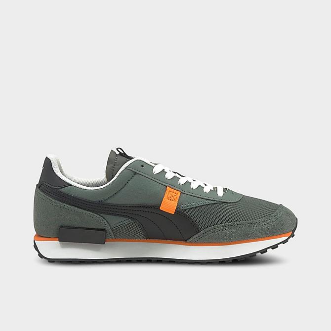 Front view of Men's Puma Future Rider Core Casual Shoes in Balsam Green/Puma White Click to zoom