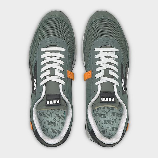 Back view of Men's Puma Future Rider Core Casual Shoes in Balsam Green/Puma White Click to zoom