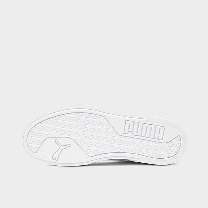 Bottom view of Men's Puma El Rey II Perforated Casual Shoes in Puma White/Grey Violet Click to zoom