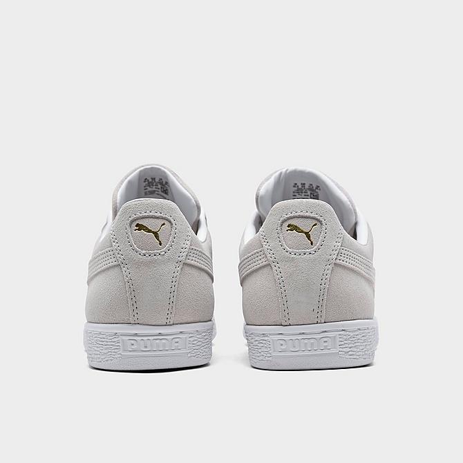 Left view of Puma Suede Classic 21 Casual Shoes in Grey Violet/Puma White Click to zoom