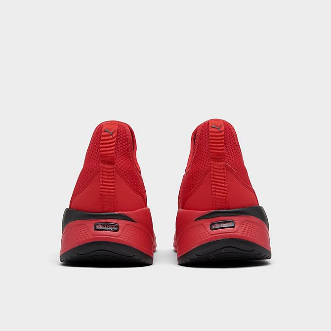 Left view of Men's Puma Softride Premier Slip-On Casual Shoes in Red/Black Click to zoom
