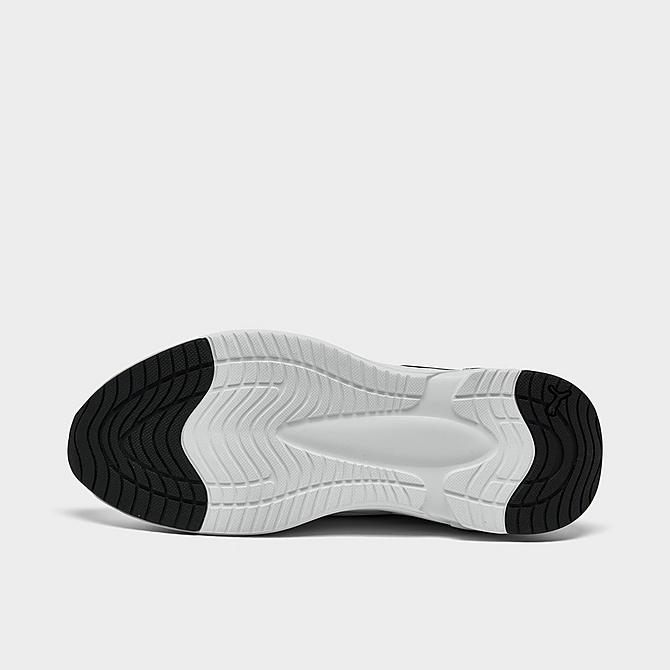 Bottom view of Men's Puma Softride Premier Slip-On Casual Shoes in Puma White/Puma Black Click to zoom