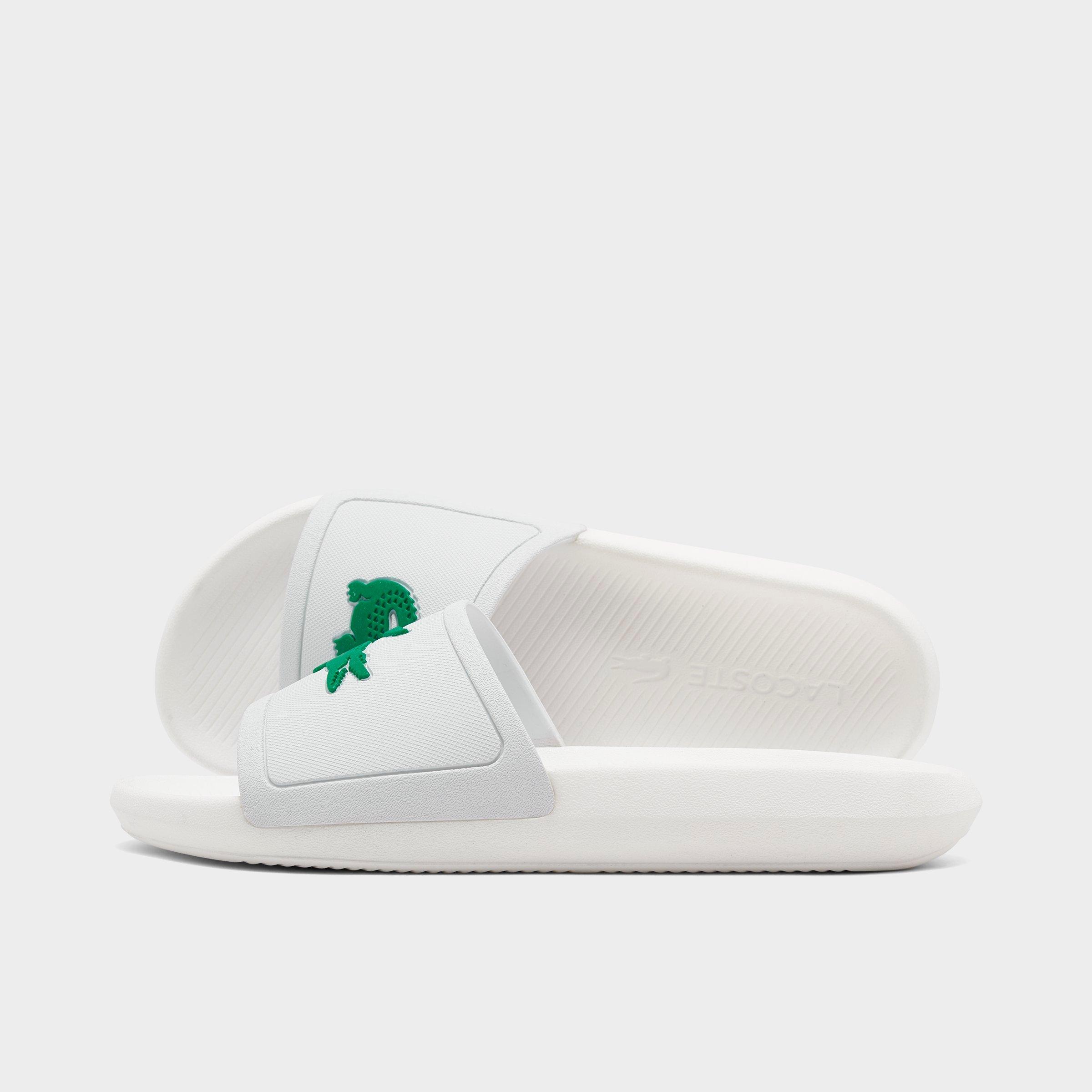 black lacoste slides