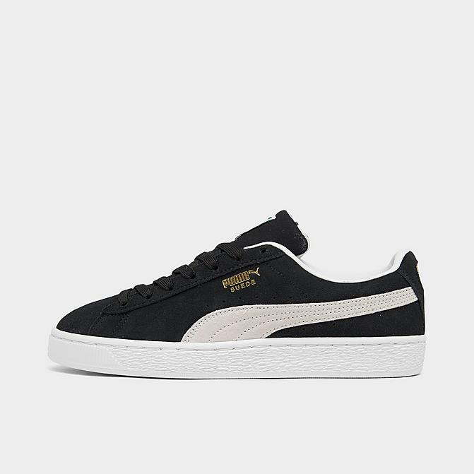 Right view of Big Kids' Puma Suede 21 Casual Shoes in Puma Black/Puma White Click to zoom