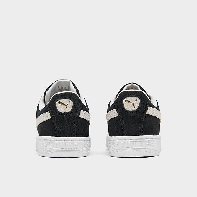 Left view of Big Kids' Puma Suede Casual Shoes in Puma Black/Puma White Click to zoom