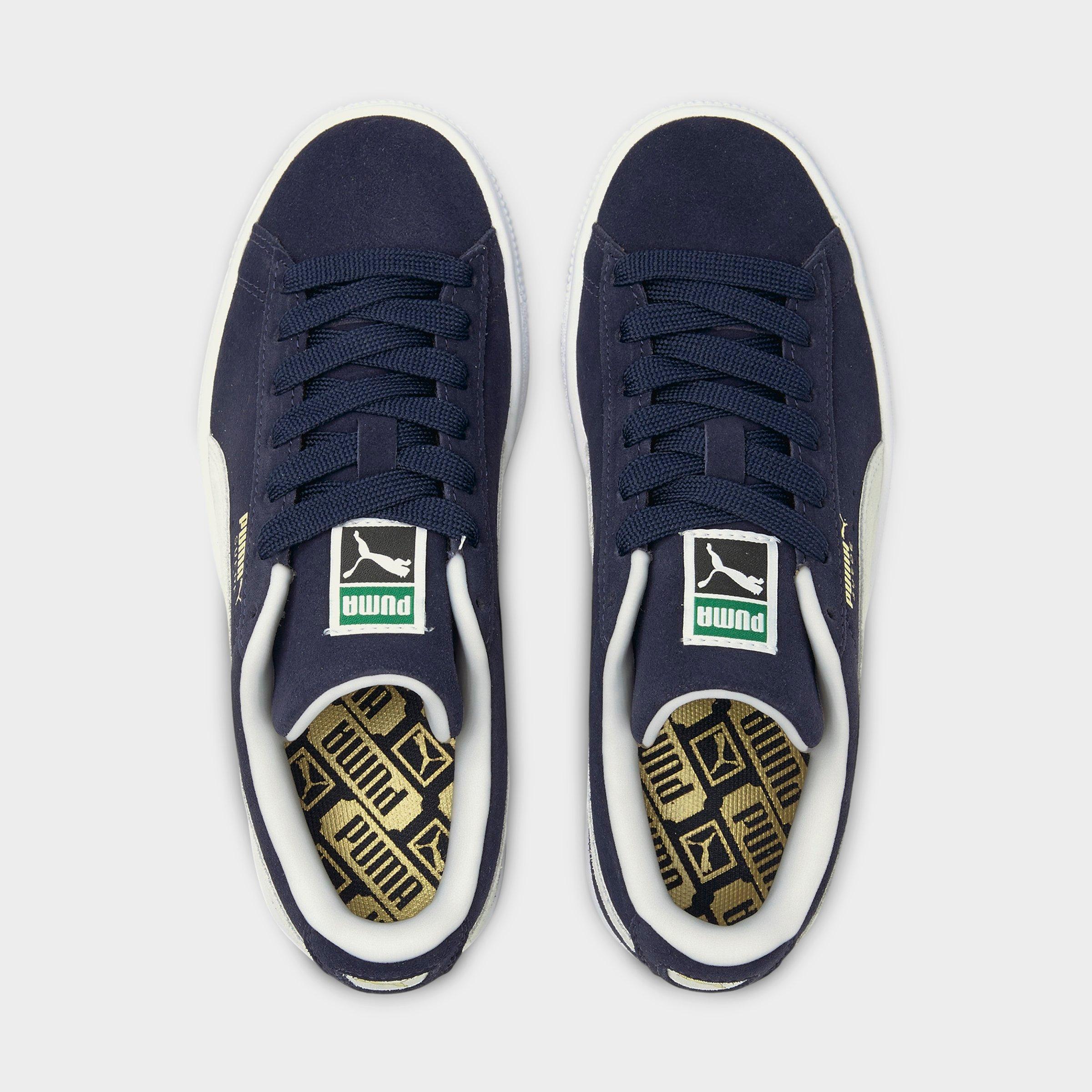 puma suede navy white