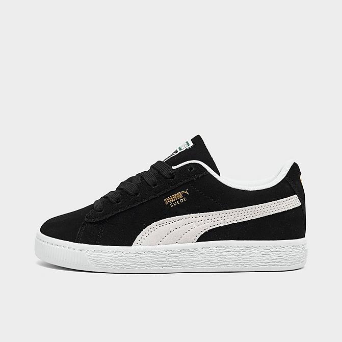 Right view of Little Kids' Puma Suede Classic XXI Casual Shoes in Puma Black/Puma White Click to zoom