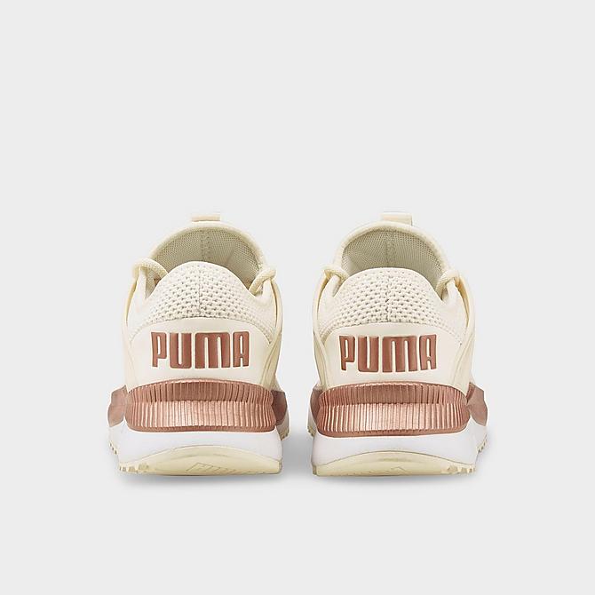 Bottom view of Women's Puma Pacer Future Lux Casual Shoes in Pristine/Rose Gold Click to zoom