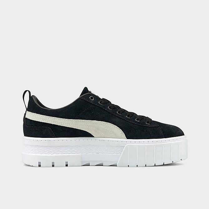 Front view of Women's Puma Mayze Casual Shoes in Puma Black/Puma White Click to zoom