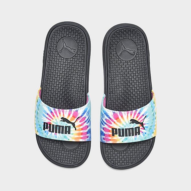 Back view of Women's Puma Cool Cat Tie-Dye Slide Sandals Click to zoom