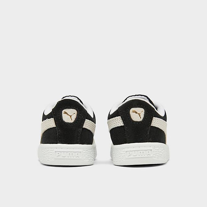 Left view of Boys' Toddler Puma Suede Casual Shoes in Black/White/Gum Click to zoom