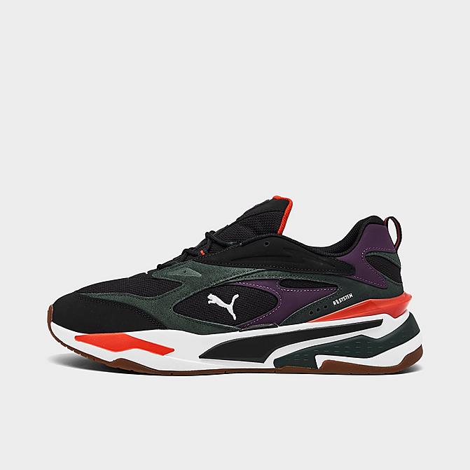 Right view of Men's Puma RS-Fast Buck Casual Shoes in Puma Black/Green Gables/White Click to zoom