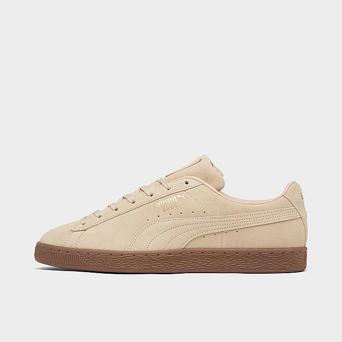 Right view of Puma Suede Gum Casual Shoes in Cream/Gum Click to zoom