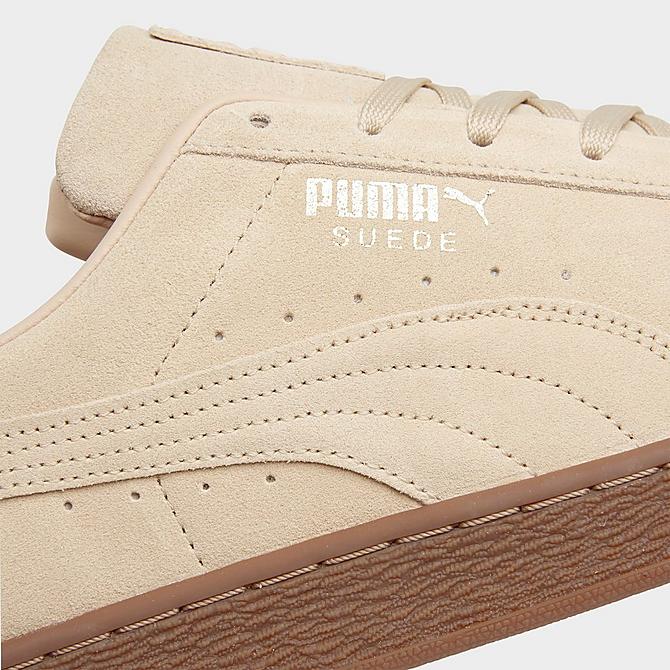 Front view of Puma Suede Gum Casual Shoes in Cream/Gum Click to zoom