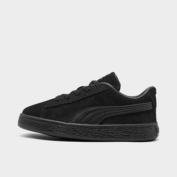 Right view of Boys' Toddler Puma Suede Casual Shoes in Black Click to zoom